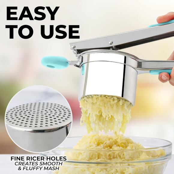 NEW Bellemain 15 oz Large Potato Ricer Heavy Duty Stainless Steel B9 - Picture 4 of 6